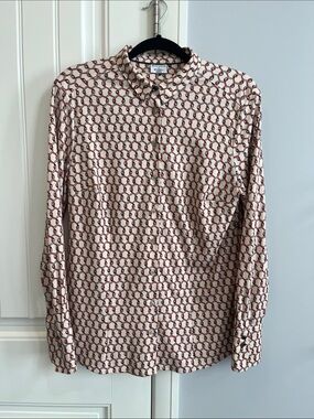 Desoto Men's Cream Shirt with Belt Print 42
